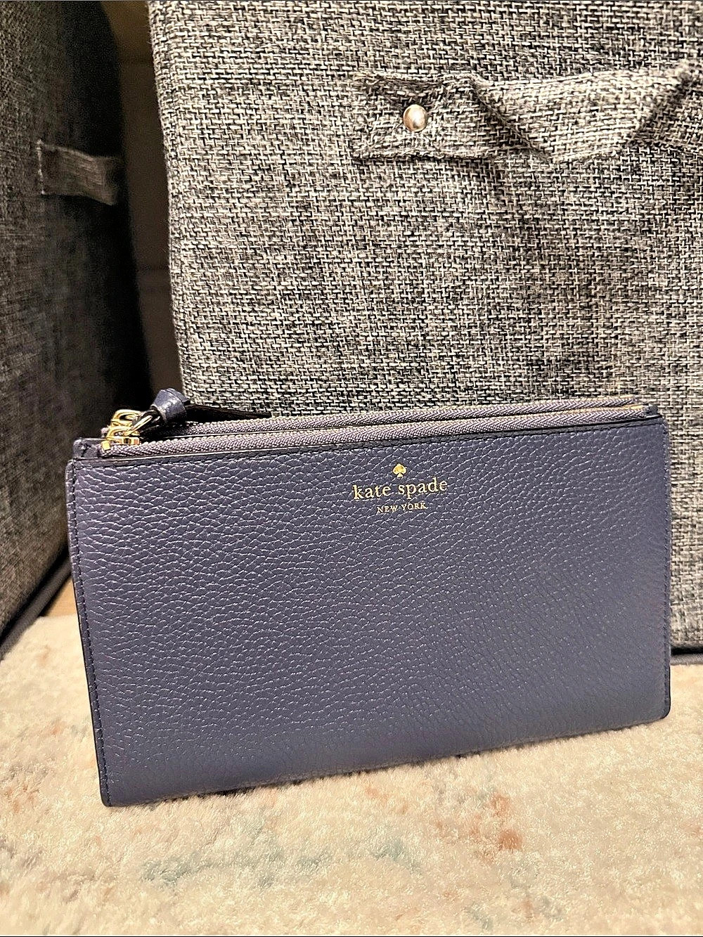 kate spade new york Zip Around Wallet in Blue